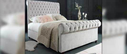 Luxury Sleigh Bed Frames to Amp Up Your Maximalist Bedroom Style