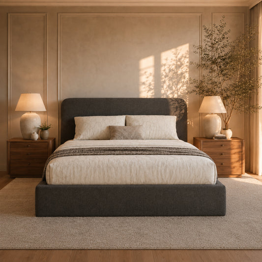 Verona Charcoal Grey Ottoman Storage Bed Frame