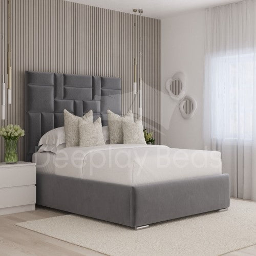 Wrexham Upholstered Storage Grey Beds Frame