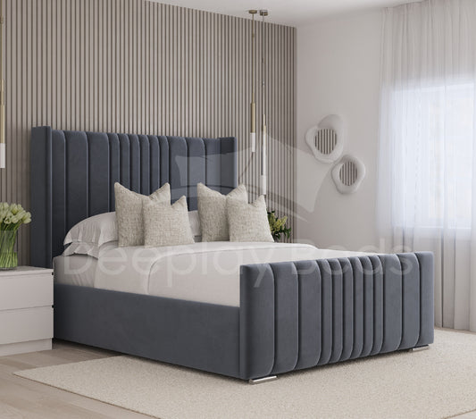 Henry Wingback Upholstered Bed Frame